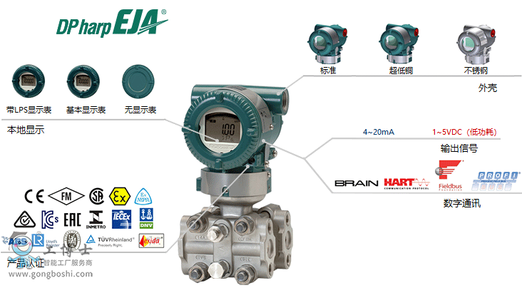 日本YOKOGAWA橫河橫河川儀EJA120E微差壓變送器